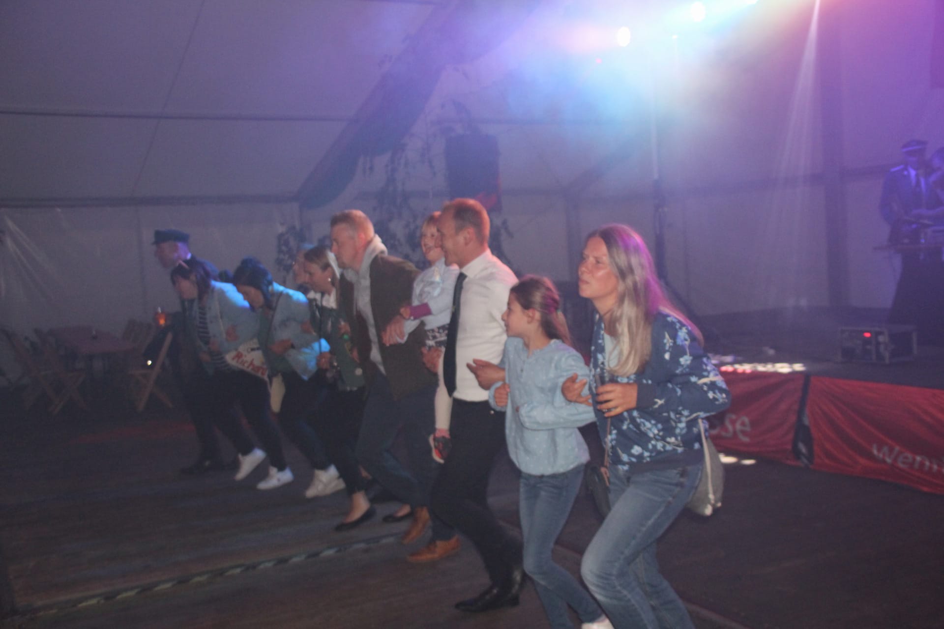 Abend Tanz im Zelt