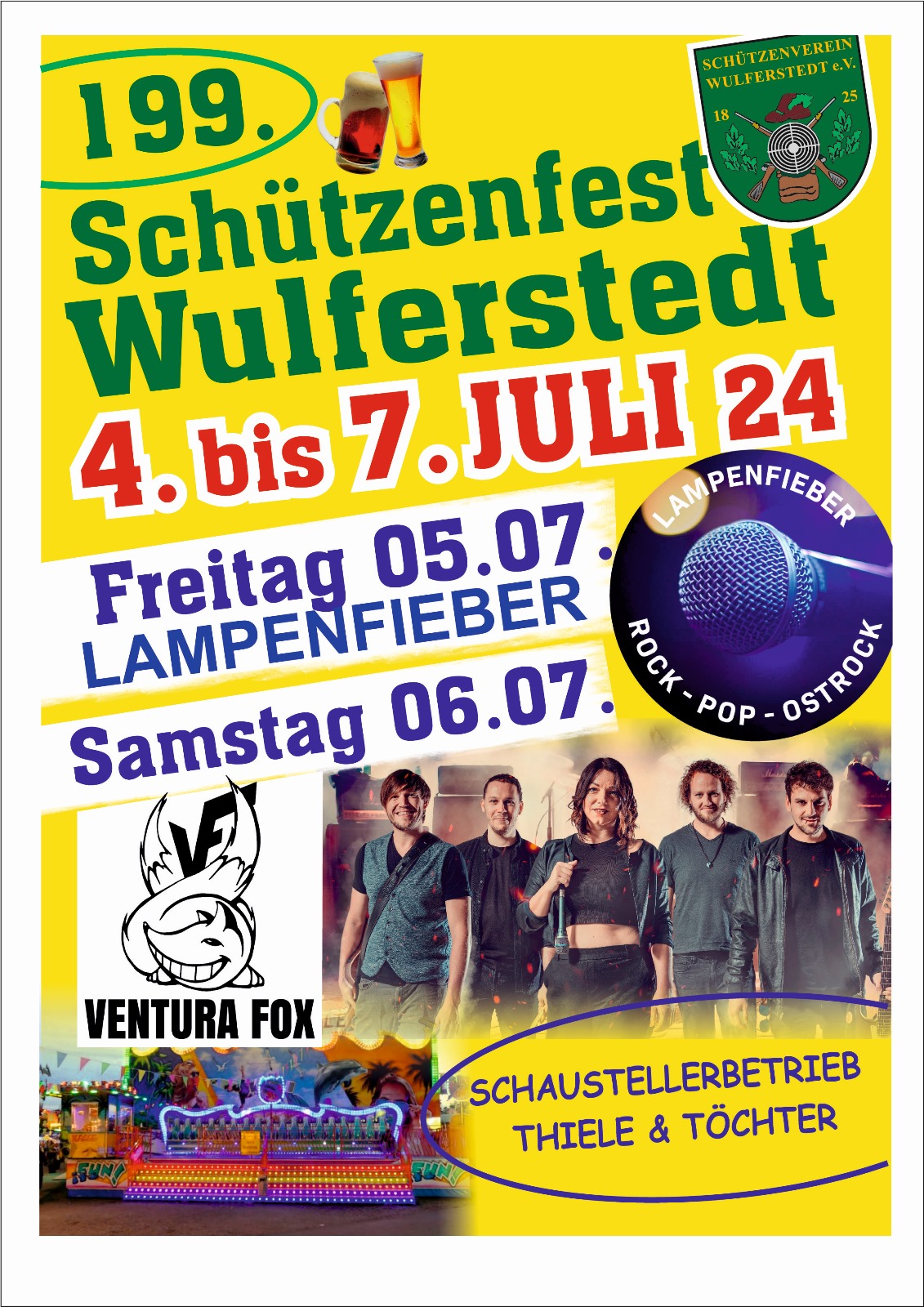 Plakat für das Schützenfest